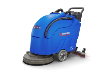 Lavasciuga pavimenti SWM50E con batteria 2.200 m²/h, diametro spazzola 490 mm, wipeket 