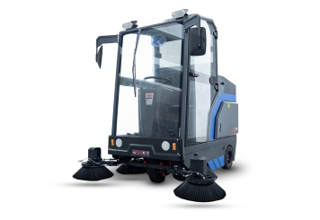 Spazzatrice stradale a batteria SKM80E, 15.200 m²/h, 1.950 mm x 2.190 mm x 2.085 mm, wipeket 
