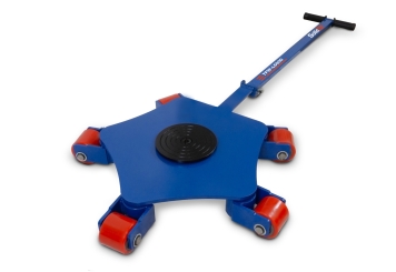 Ruote da transporto TFW-L6000, carico massimo 6.000 kg, orientabile a 360°, incluso timone, SolidHub 
