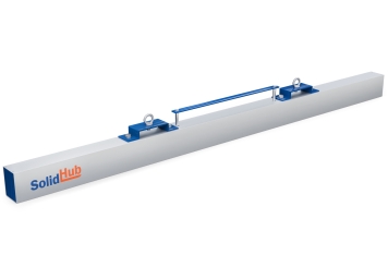 1.830 mm Scopa magnetica GMB184/35 per carrello elevatore, carico massimo 35 kg, SolidHub 
