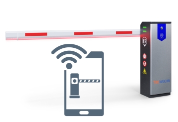 Barriera elettrica automatica, blocco parcheggio ES3500-A con controllo app e illuminazione a LED, TecMaschin 