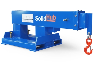 Braccio gru KA4750 per carrello elevatore a forche, carico max. 4.750 kg, SolidHub 