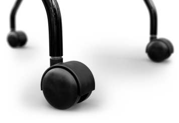 2 x chaise de conférence EMMA avec roulettes - pliable pour un gain de place, TOPREGAL 