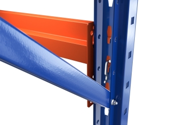 2.300 mm x 2.300 mm rayonnage d'angle / rayonnage de stockage LR2000 / profondeur 60 cm / hauteur 2 m / 2 niveaux / platelage Bois  