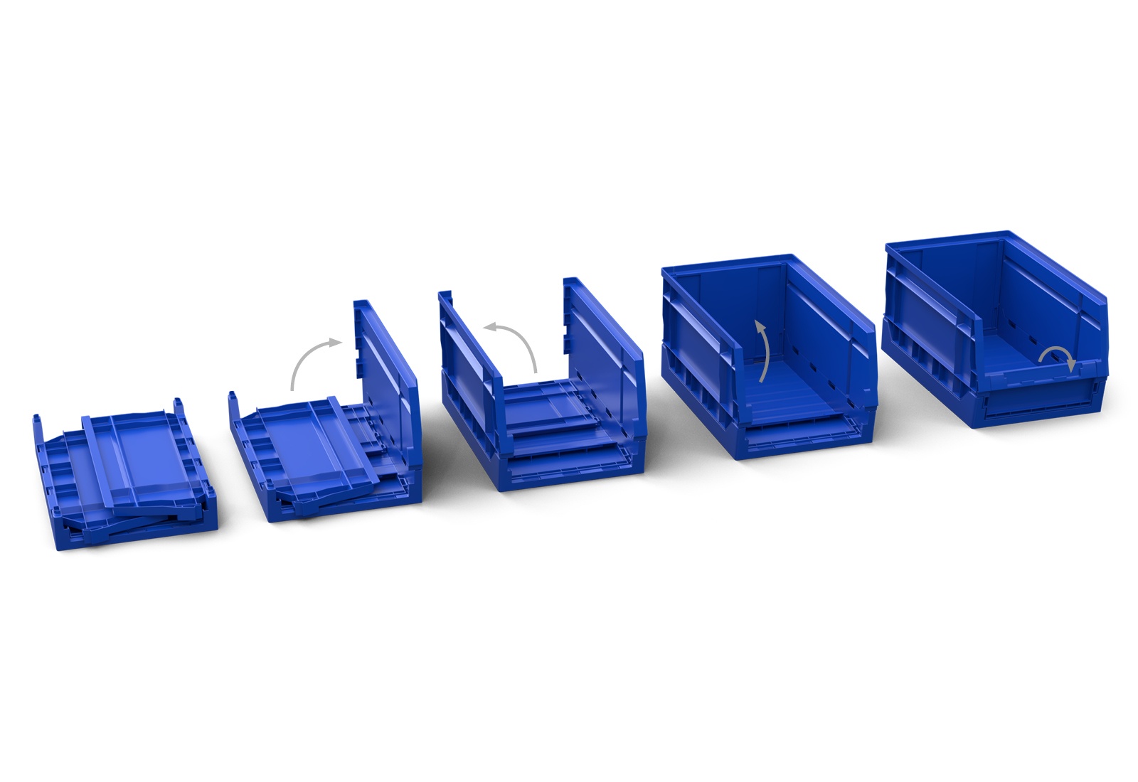 30 Contenitori A Bocca Di Lupo 155x100x80 Mm - Cassette Impilabili In Plastica Per Minuterie, Officina E Magazzino