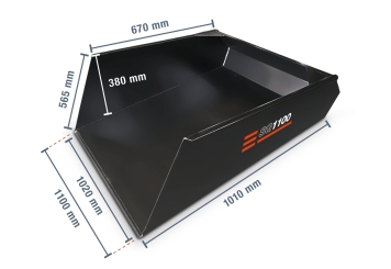 Shovel for forklift trucks SG1100, 1.100 mm width, SolidHub 