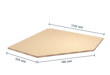 2.300 mm x 2.300 mm rayonnage d'angle / rayonnage de stockage LR2000 / profondeur 60 cm / hauteur 2 m / 2 niveaux / platelage Bois  