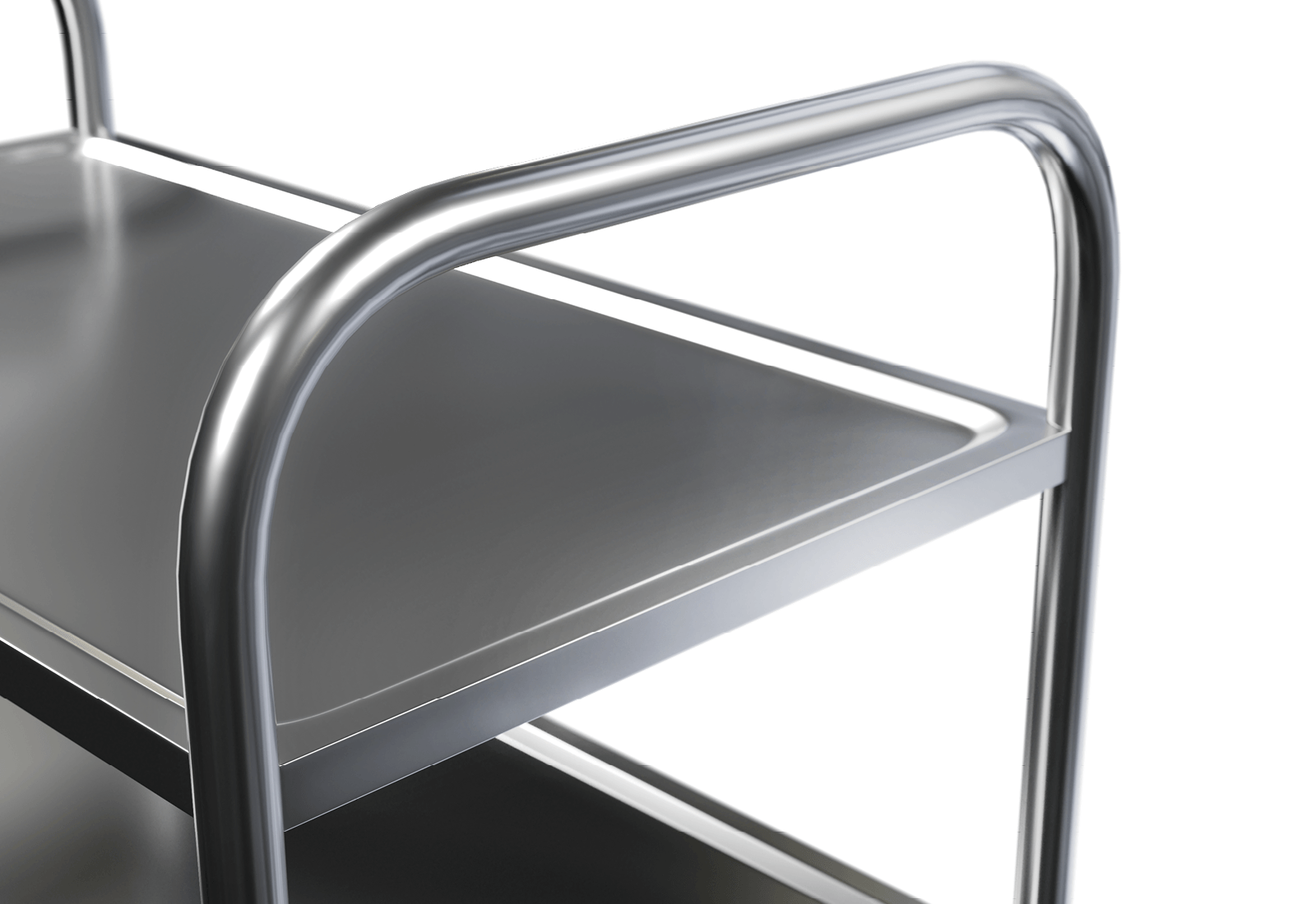 Metro MW704 | 20W651 | Carrello portaoggetti in acciaio inox 32x18x38 3 ripiani | Italia