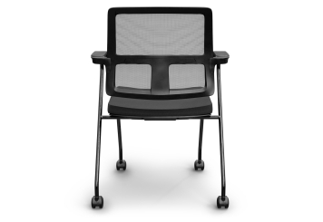 2 x chaise de conférence EMMA avec roulettes - pliable pour un gain de place, TOPREGAL 