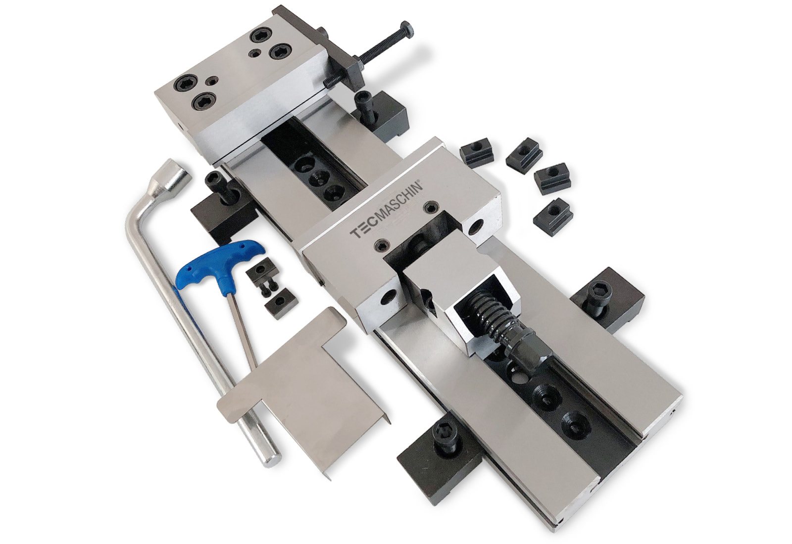 Morsa A Vite Di Precisione 100mm - Ghisa Per Trapano E Fresatrice - Serraggio Potente - Foto 11