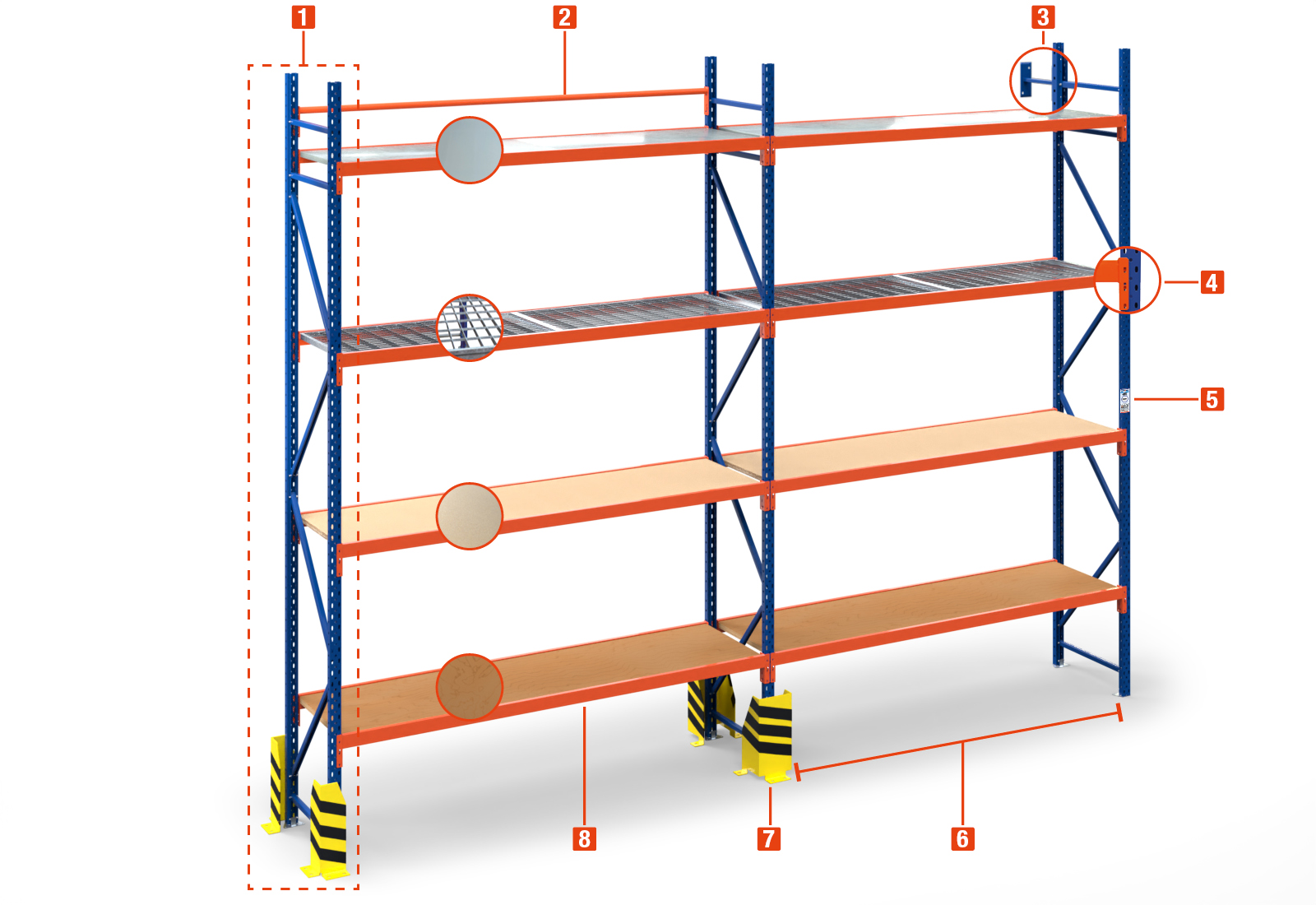 Rack di stoccaggio tipo LR2000